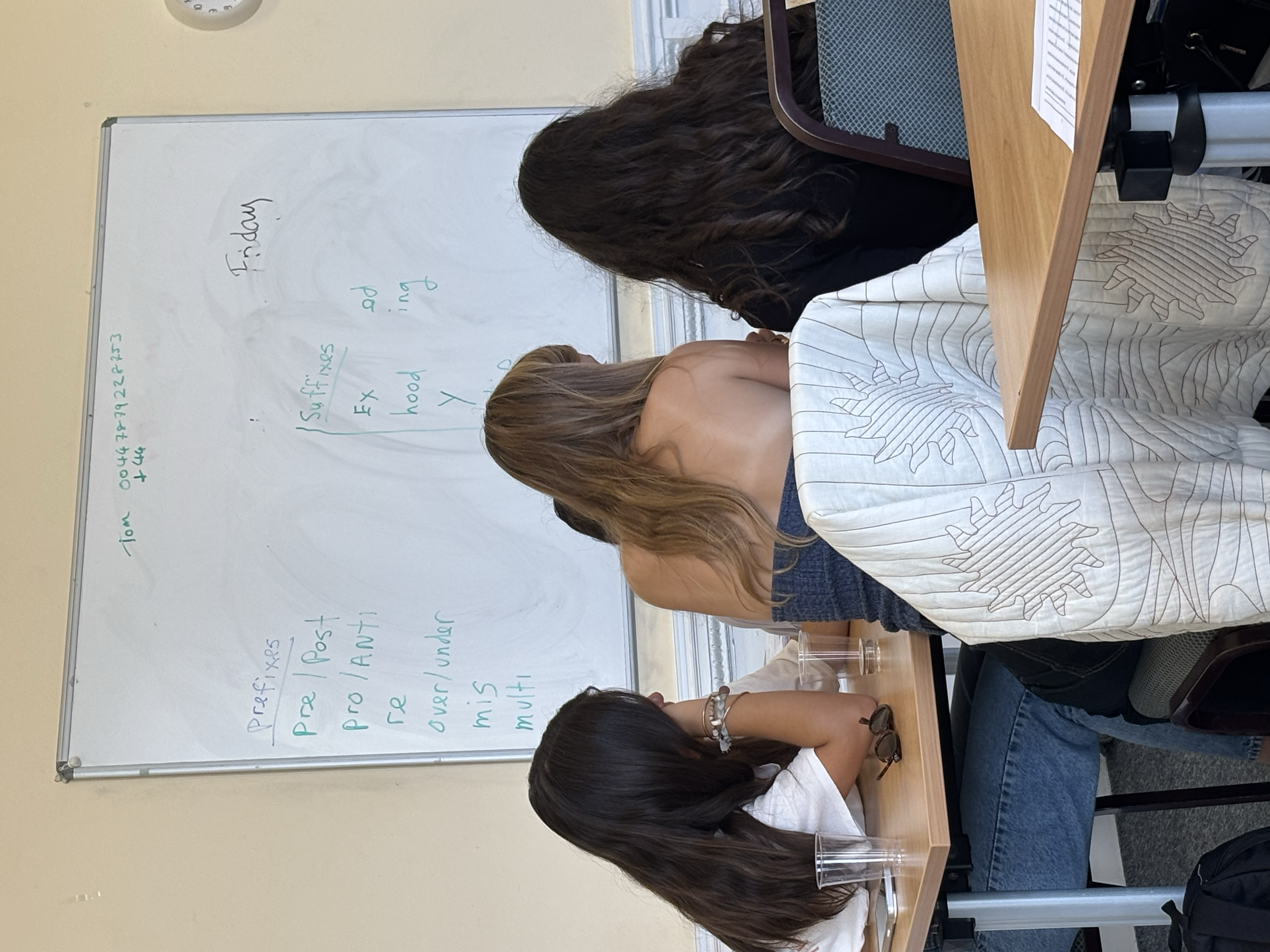 Student studying